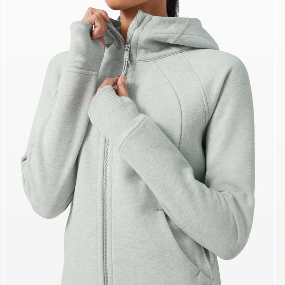 Lululemon scuba hoodie in heathered island mist